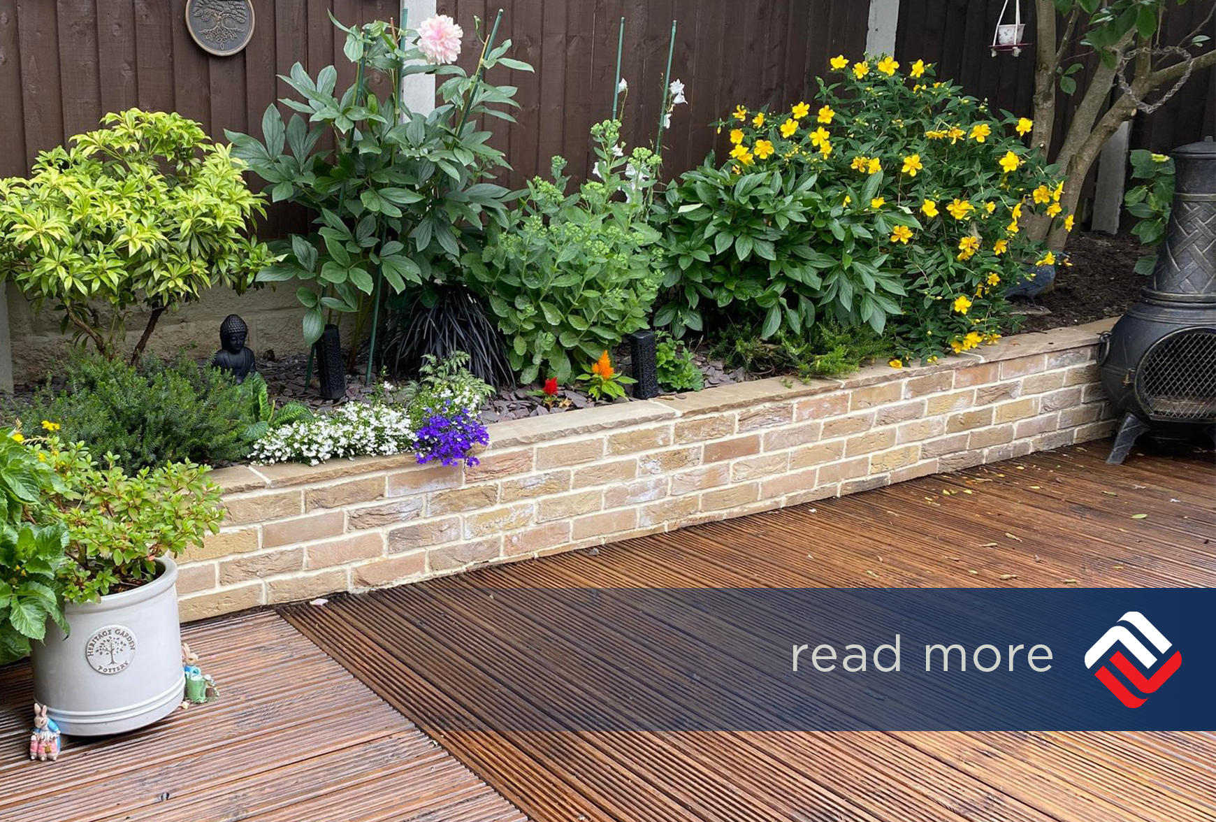 Residential outdoor garden space, Holmfirth